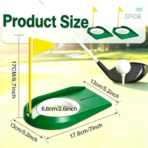 Golf Putting Green Indoor Set, 2 Pack Cup - Image 2