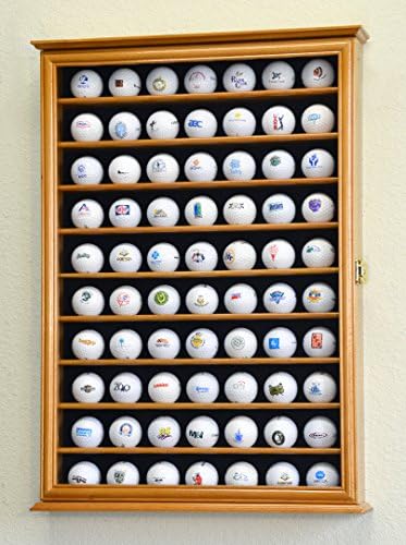 70 Golf Ball Display Case Cabinet Wall Rack Holder w/98% UV Protection Lockable - Image 2