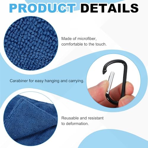 Small Microfiber Golf Towel, Pocket Golf Ball Towel - Image 3