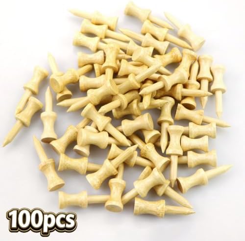 Step Down Golf Tees 2-1/8"or 2-3/4"or 3-1/4" 100 Count Wooden Golf Castle Tees - Image 6