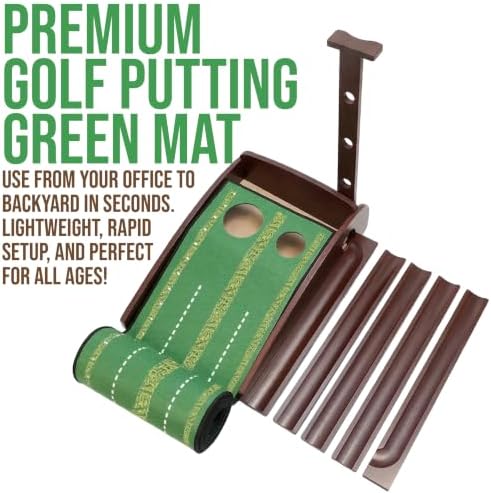 Putting Green Indoor, 9ft Golf Putting Golf Mat - Image 5