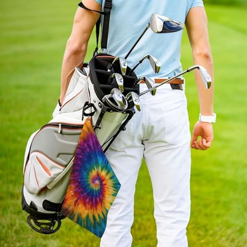 Tie Dye Golf Towel Microfiber - Image 5