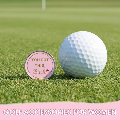 Funny Golf Ball Marker for Women Pink Hat Clip Golf Gifts for Women - Image 6