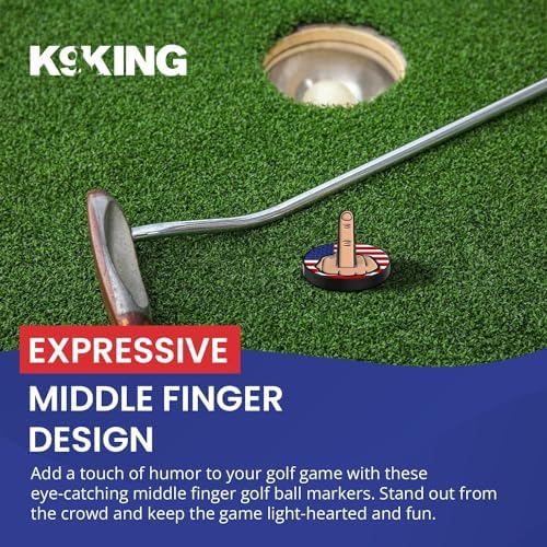Ultimate Middle Finger Golf Ball Marker | Magnetic Hat Clip | Alignment Ball - Image 6