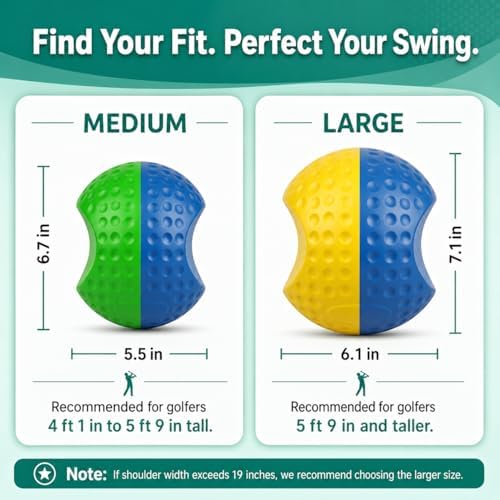 2-in-1 Golf Training Aid Ball, Forearm Link & Impact, Fix Slicing, Scooping & - Image 2