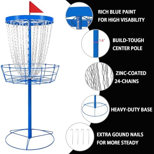 TARUMG 24-Chains Disc Golf Basket - Image 2