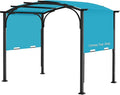 200x103 in Pergola Canopy Replacement Shade Cover Only, Turquoise | Fits 10x10 by Iheqard
