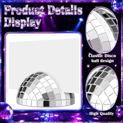 Leinuosen 24 Pcs Disco Ball Place Card Holders Photo Stand - Image 3