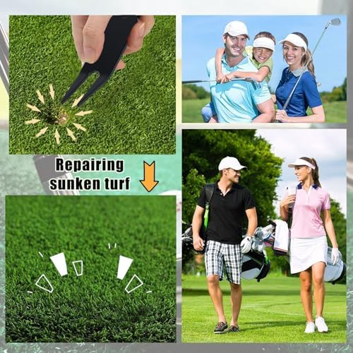 4 Pcs Bending Golf Divot Repair Tool Bent Golf Turf Repair Fork Metal Golf Fork - Image 5