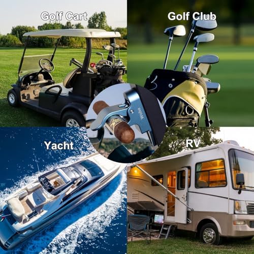 Woho Magnetic Cigar Holder for Golf Cart, Aluminum Alloy Golf Cigar Holder - Image 6