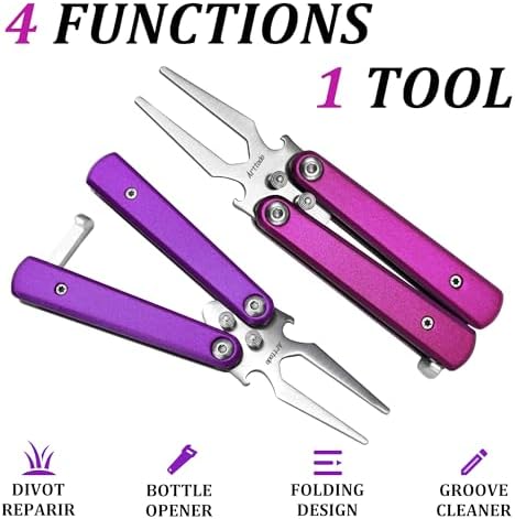 Golf Divot Repair Tool, Foldable Stainless Steel - Image 2