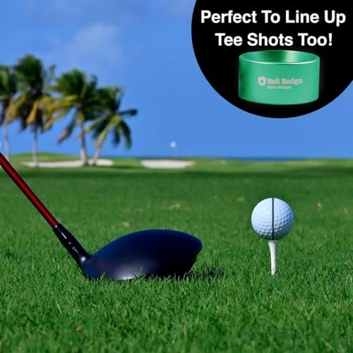 Aim Stripe, Golf Ball Alignment Tool, Full Metal, Training Aid - Image 4