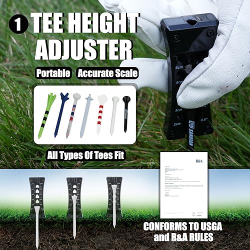 SANDIAN, All-in-1 Value Pak, Adjustable Golf Tee Height Setter - Image 3