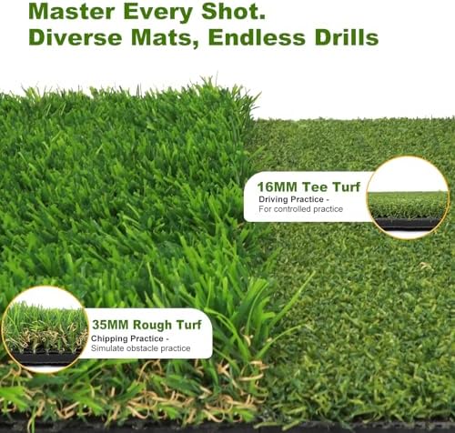 Golf Hitting Mat, Realistic Turf - Image 3