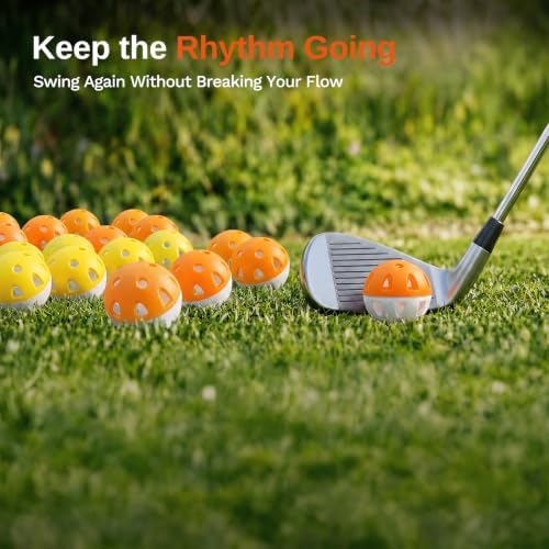 Wear-Resistant Practice Golf Balls, High Visibility - Image 4