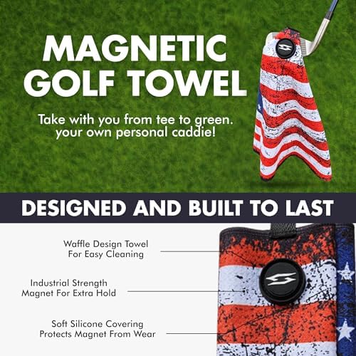 Magnetic Waffle Golf Towel 16x24 - Image 3