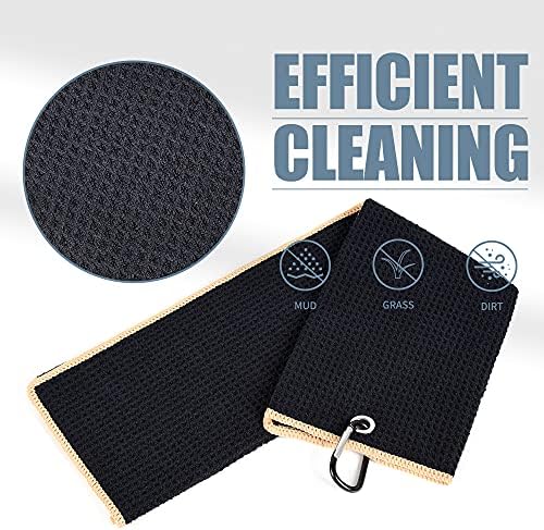 Mile High Life Tri-fold Golf Towel | Premium Microfiber Fabric | Waffle Pattern - Image 3