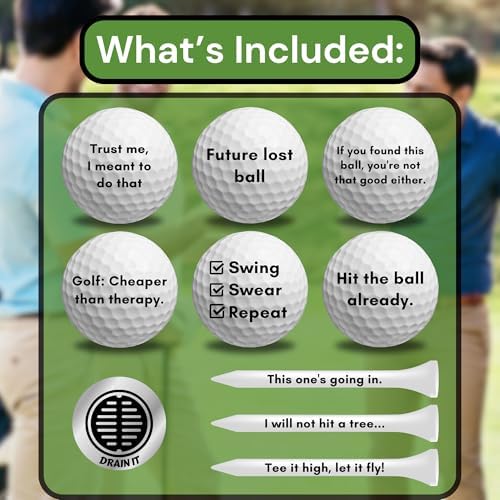Funny Golf Ball Gift Set for Dad, and Golfers - Image 4