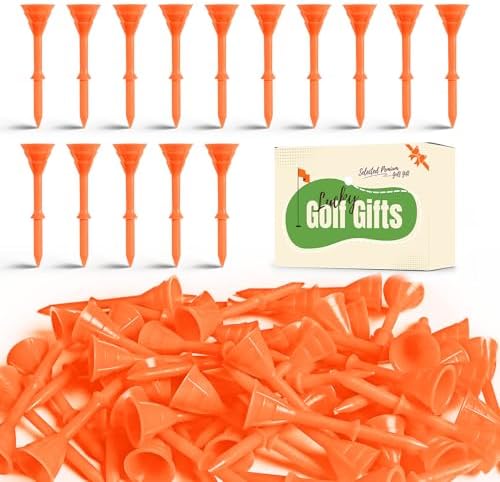 FINGER TEN Unbreakable Golf Tees Plastic 3 1/4 inch 50/100 Pack by FINGERTENSport