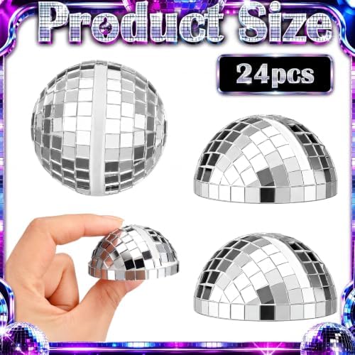 Leinuosen 24 Pcs Disco Ball Place Card Holders Photo Stand - Image 4