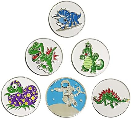 Myartte Golf Ball Marker 24.4 mm Assorted Patterns by Myartte