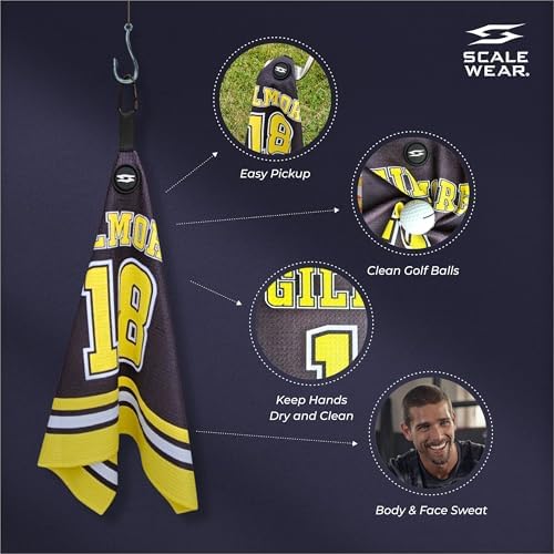 Magnetic Microfiber Waffle Golf Towel Large 16"x24" Clean - Image 5
