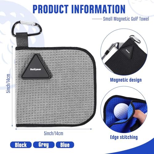 Batiyeer 3 Pack Small Golf Towels - Image 2