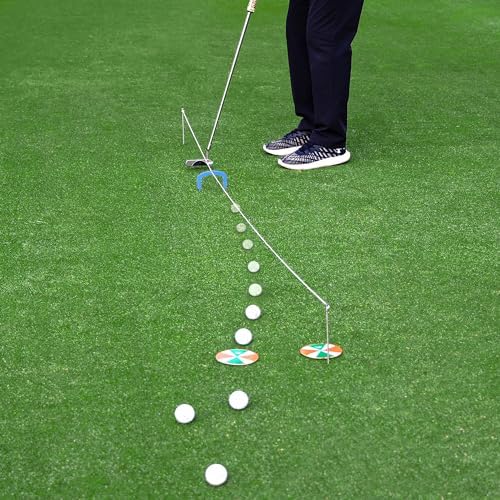 Golf Putting Training Set with Targets, Gates and String Line - Image 2