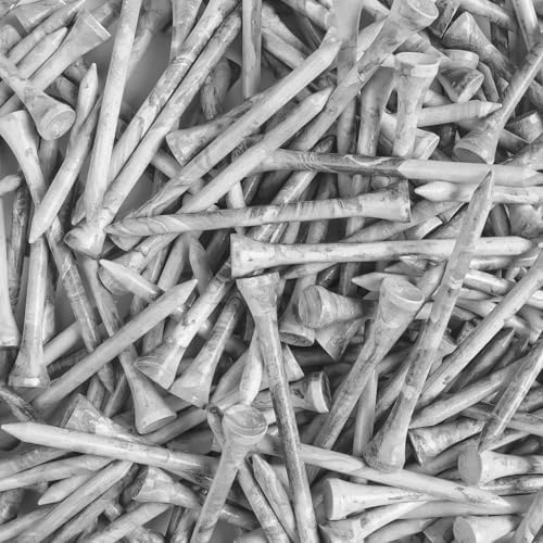 FINGER TEN Stylish Golf Tees Wood 100 Pack by FINGERTENSport