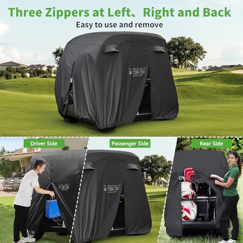 10L0L Universal 2-4 Passenger Golf Cart Cover - Image 5