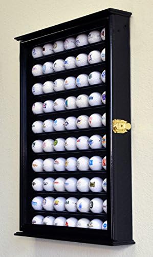 70 Golf Ball Display Case Cabinet Wall Rack Holder w/98% UV Protection Lockable - Image 3