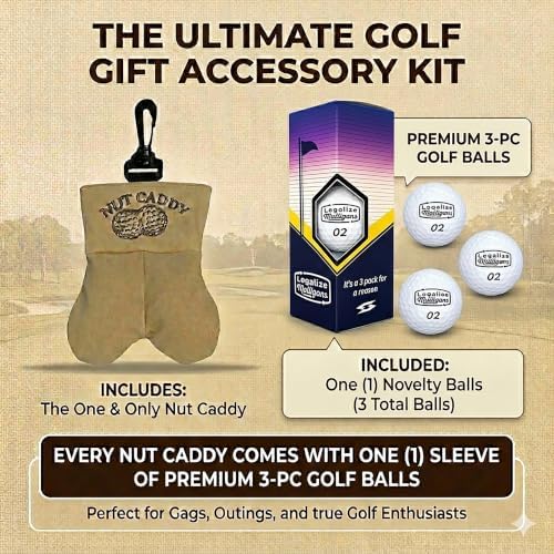 Funny Nut Caddy Blue 69 Golf Ball Holder - Image 2