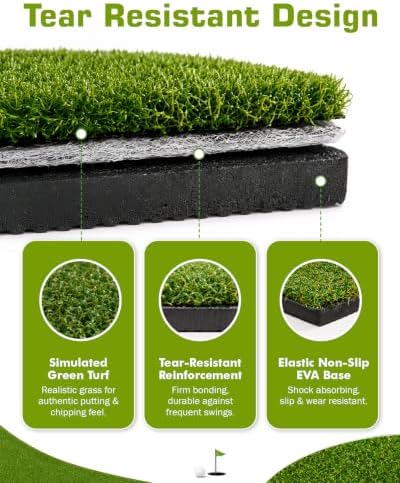 Fitense Golf Hitting Mat 6x4ft - Image 5