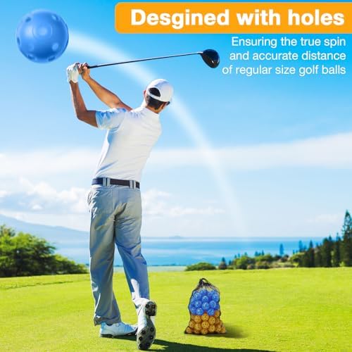 MiniInflat 80 Pcs Practice Golf Balls Plastic 42mm - Image 5