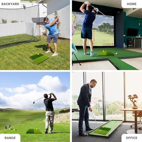 Dual-Turf Golf Practice Mat for Backyard Office & Travel Swing Training - Image 6