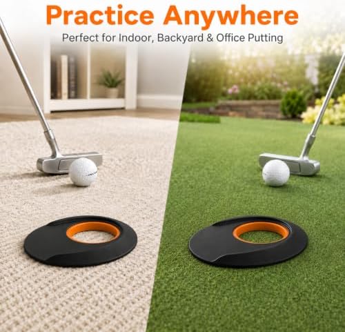 Golf Putting Practice Cup, Rubber Target, 3-Inch Center Opening - Image 5