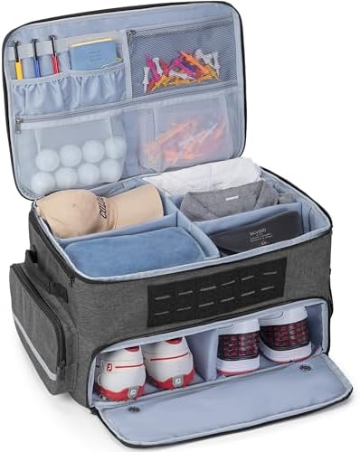 GOBUROS Golf Trunk Organizers for Car Truck SUV, Golf Storage Bag for Men by GOBUROS