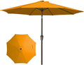 JEAREY 9FT Outdoor Patio Umbrella, Market Umbrella, Sun Orange | Outdoor Table by JEAREYOutdoorsCollection