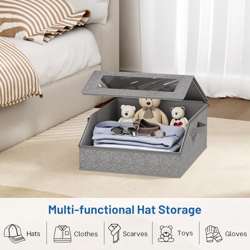 AOODA Sturdy Hat Storage for Baseball Caps, Holds up to 24 Caps Clear Hat - Image 7