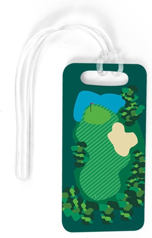 ChalkTalkSPORTS Golf Luggage & Bag Tag | Golf Course | No Personalization on Back | Small