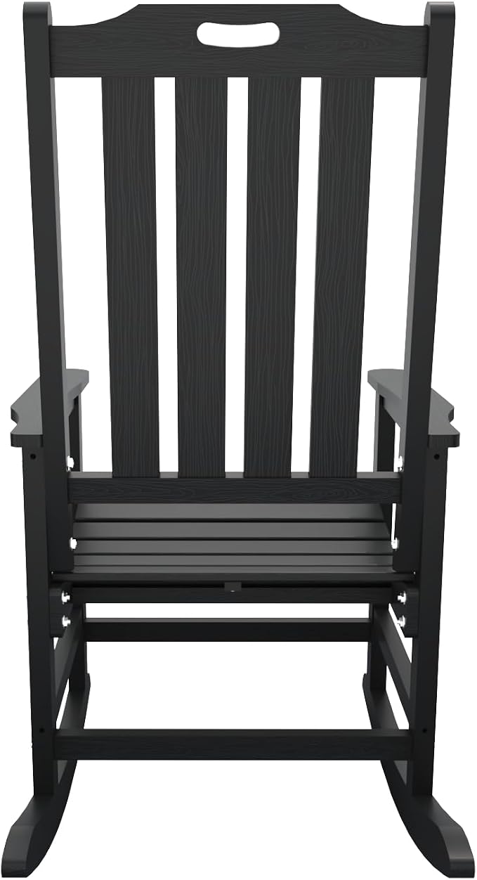 THOEOE Outdoor Rocking Chairs, Oversized Patio Rocking Chair | HDPE Outdoor - Image 10