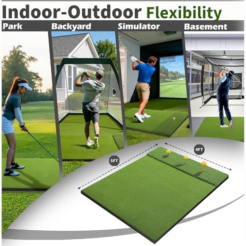 Fanshaw Dual/Tri Turf Golf Mat 5x4/6x4ft 40-50mm Thickened - Image 6