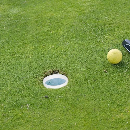 OSALADI 6pcs Golf Putting Green Hole Cup Rings Plastic White - Image 7