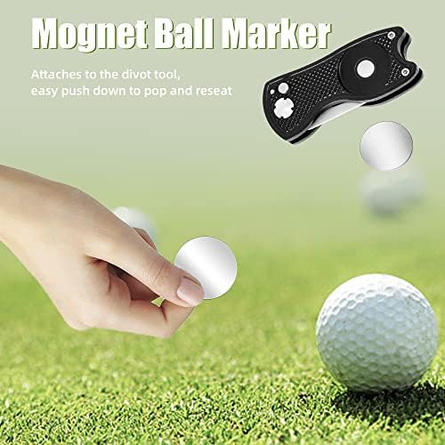 Mile High Life Golf Divot Repair Tool, All Metal Foldable Divot Tool - Image 3