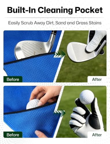 Magnetic Golf Towel 23.6"x15.7" Large Size - Image 3