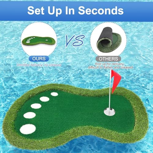Floating Golf Green for Pool, Floating Chipping Game Mat for Lake - Image 3