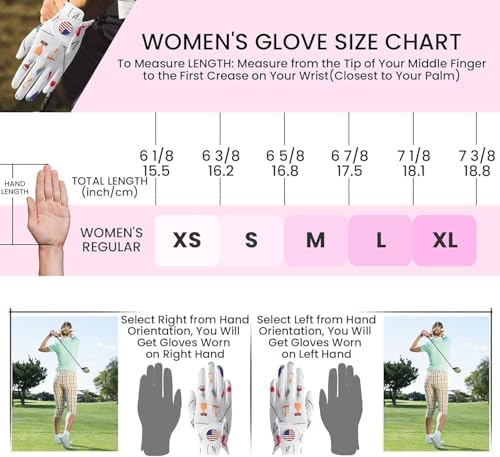 Amy Sport Stylish Pattern Womens Golf Glove - Image 5