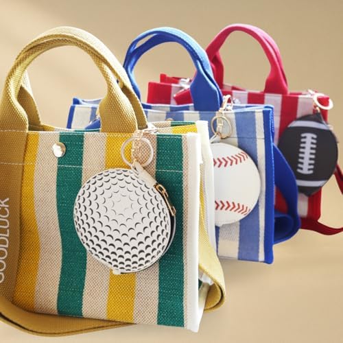 Sports Key Chain Coin Purse Bag Charm - Image 7
