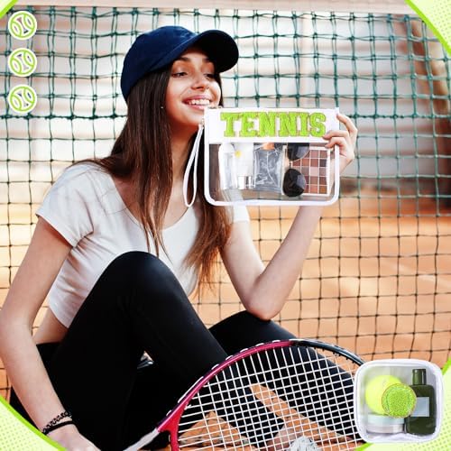 Hillban 2 Pcs Tennis Gift Makeup Cosmetic Bag Tennis Accessories - Image 4