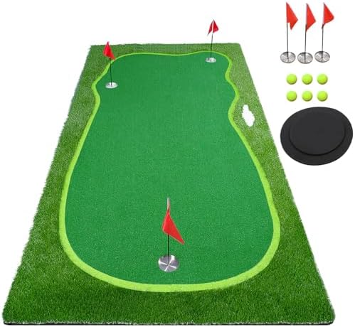 Golf Putting Green Mat, Golf Practice Training Mat by BOBURN